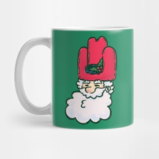 Oversized Cowboy Hat Santa Mug